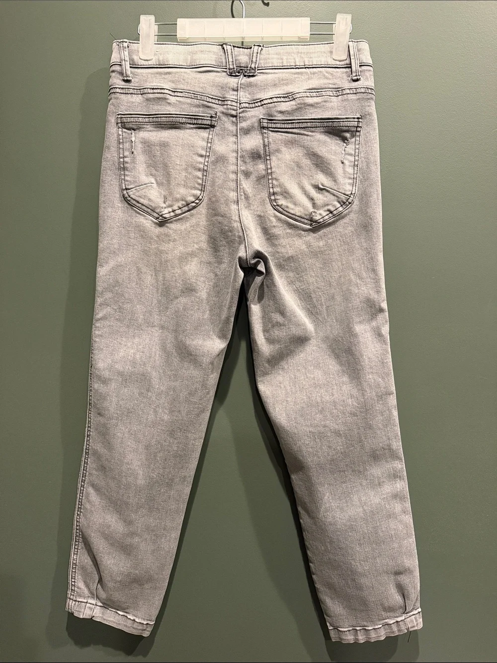 Wit & Wisdom Women's Light Gray Straight Jeans Size 4